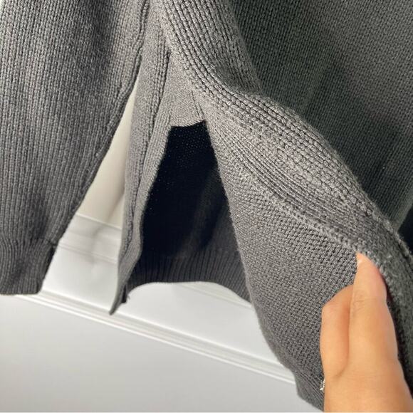 Lululemon yin to you merino wool heathered dark wren sweater size 12 minimalist - Picture 3 of 6